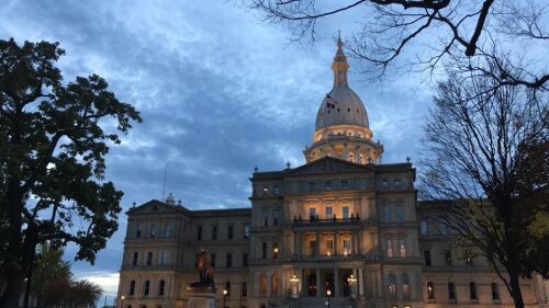 Michigan state capitol in lansing