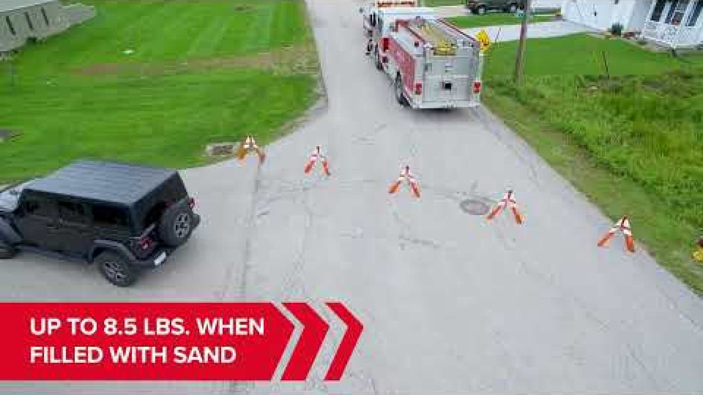 PSS enhances foldable traffic cone FirstGard with fill port for greater ...