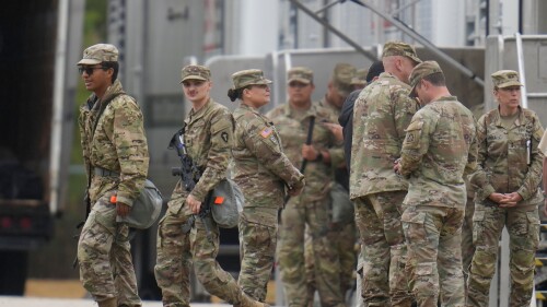 APTOPIX National Guard Cities Chicago