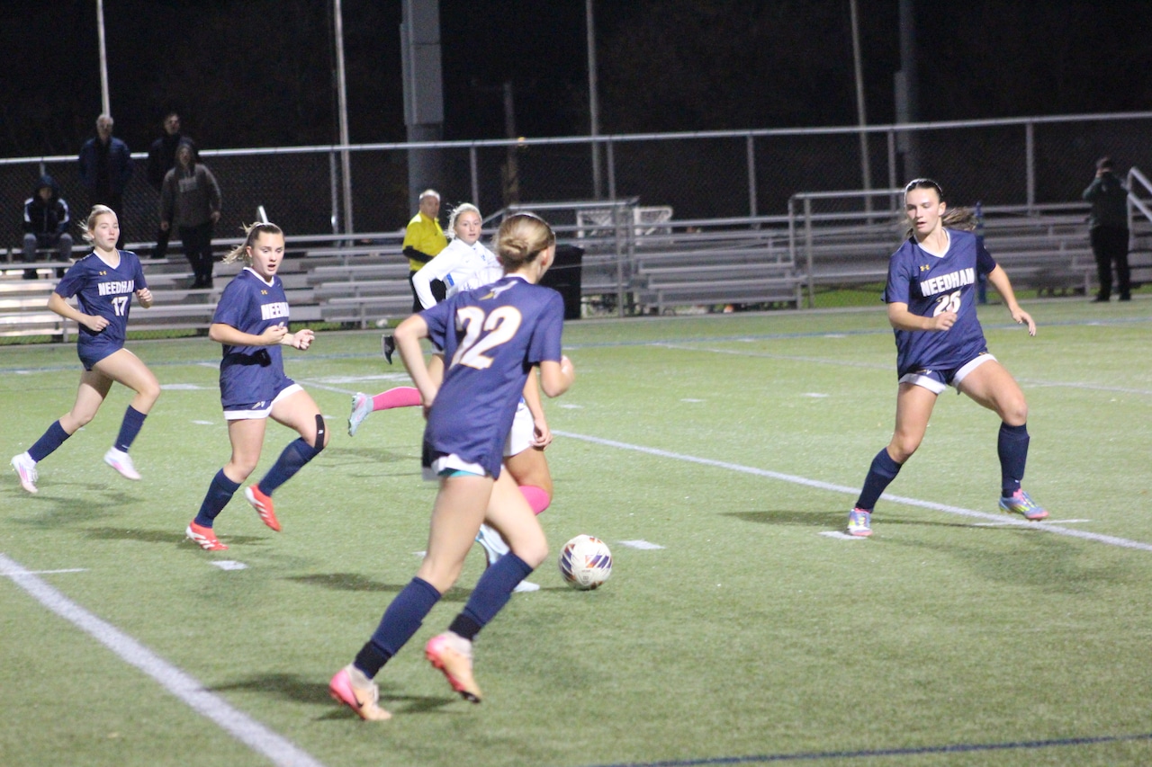 Needham takes on Braintree in girls soccer.
