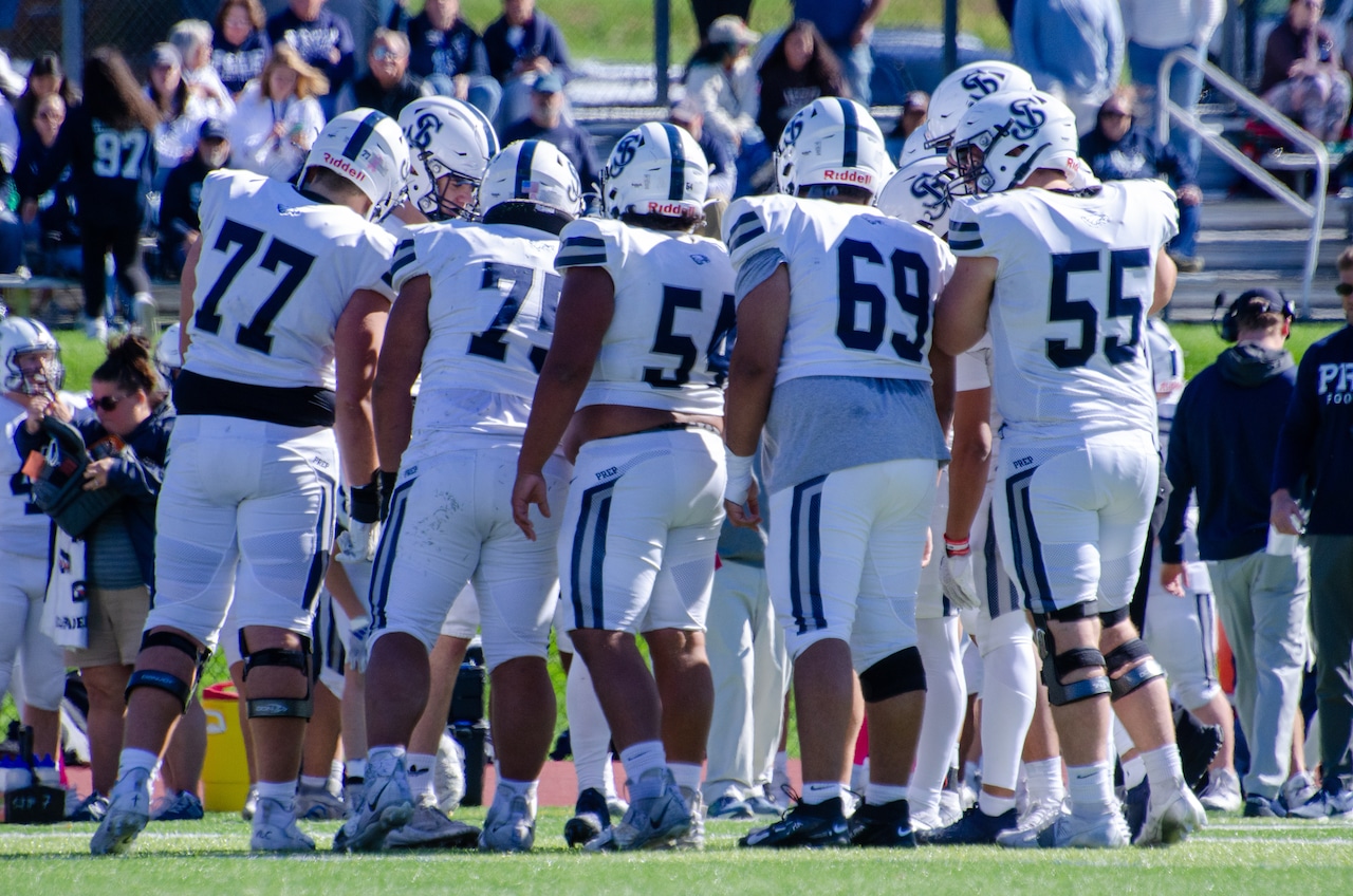 Teamwork guides St. John’s Prep football over St. John’s (Shrewsbury) on Saturday