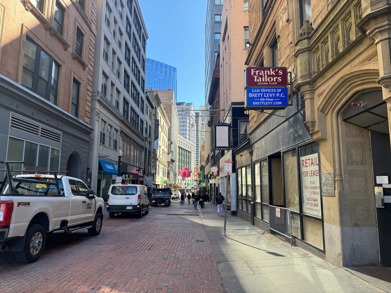 Winter Street in downtown Boston