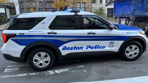 Boston Police Department SUV Close-up
