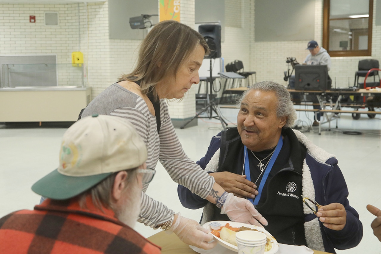 Christmas meals at Commerce High School for the Open Pantry