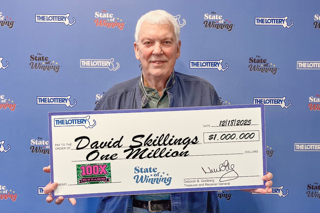David Skillings of Abington lottery winner